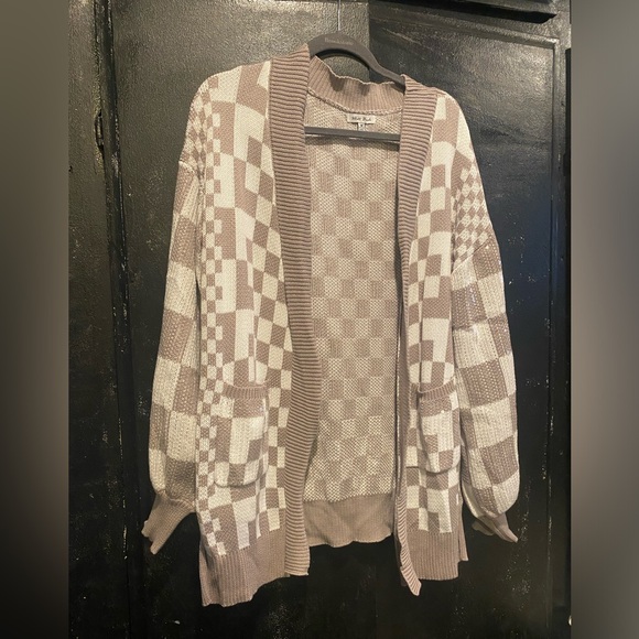 white birch Sweaters - Checkered sweater